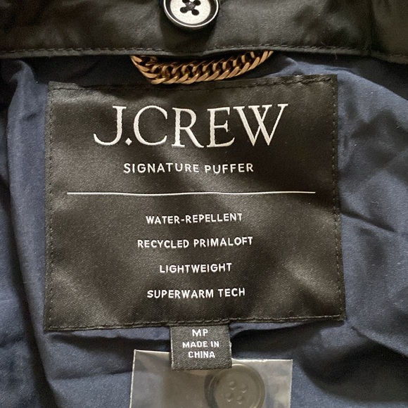 J. Crew Black Quilted Jacket, size MP - Picture 2 of 11